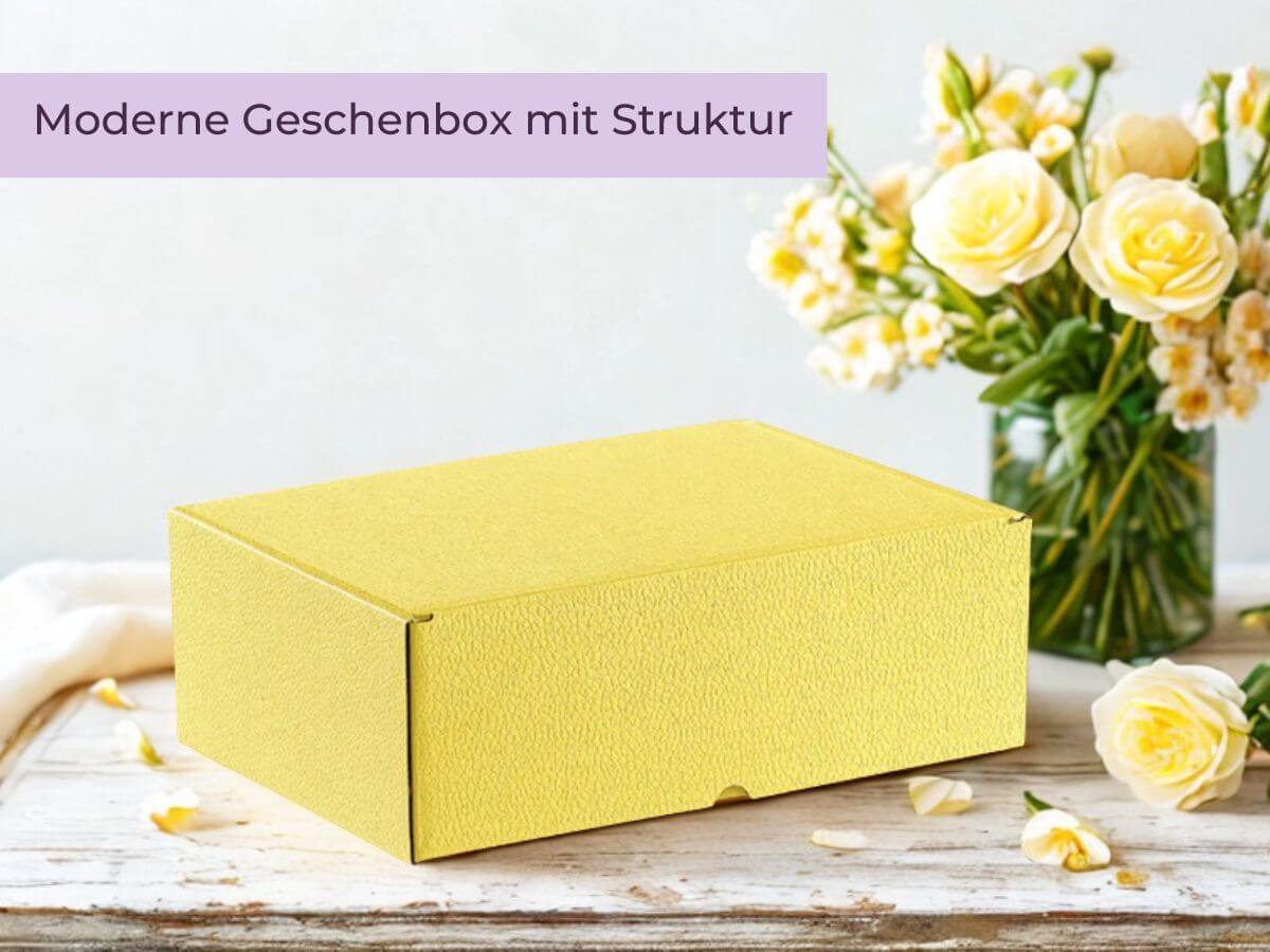 geschenkbox gelb geschenkbox gelb