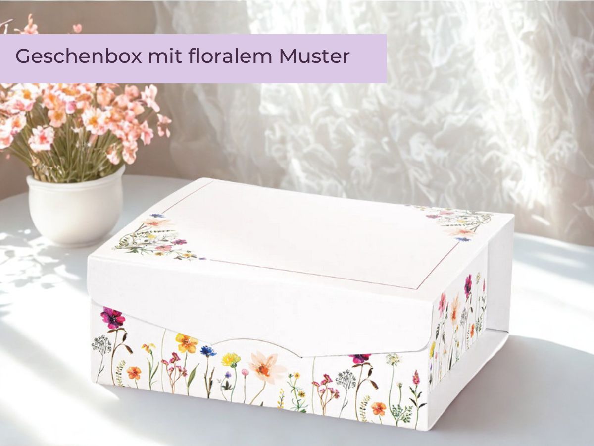 geschenkbox mit blumen geschenkbox mit blumen