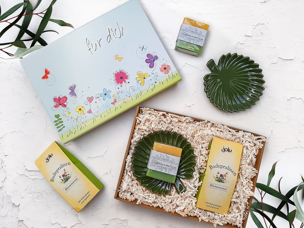 kosmetik geschenkkorb gartenduft