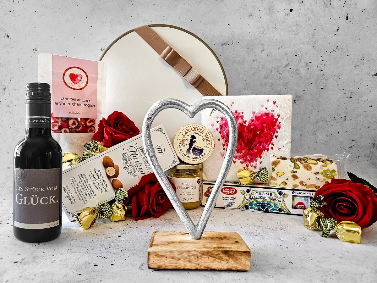 hochzeitskorb-mit-wein hocchzeitkorb mit rotwein