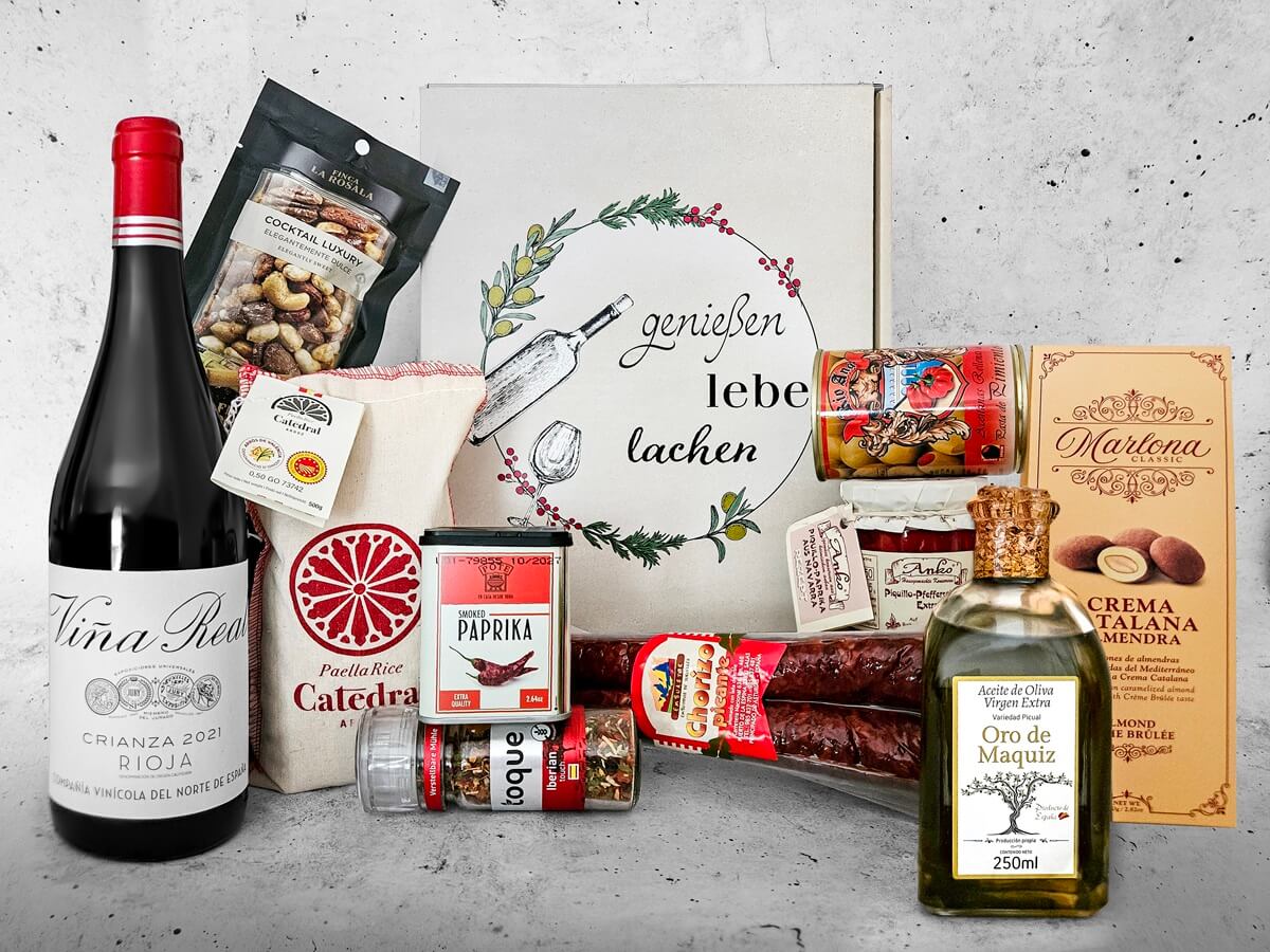 Spanischer Geschenkkorb tapas box spanischer geschenkkorb tapas box