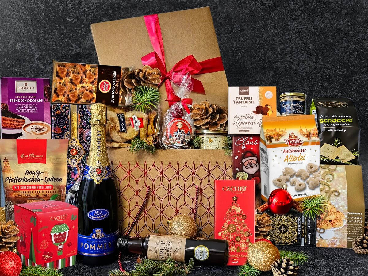 Weihnachtliche Geschenkkörbe