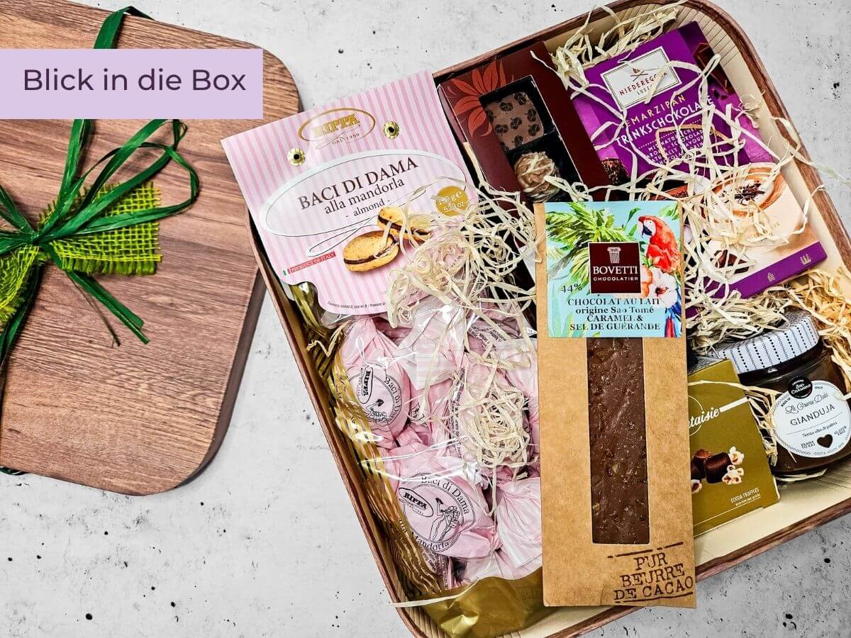 geschenkbox schokolade