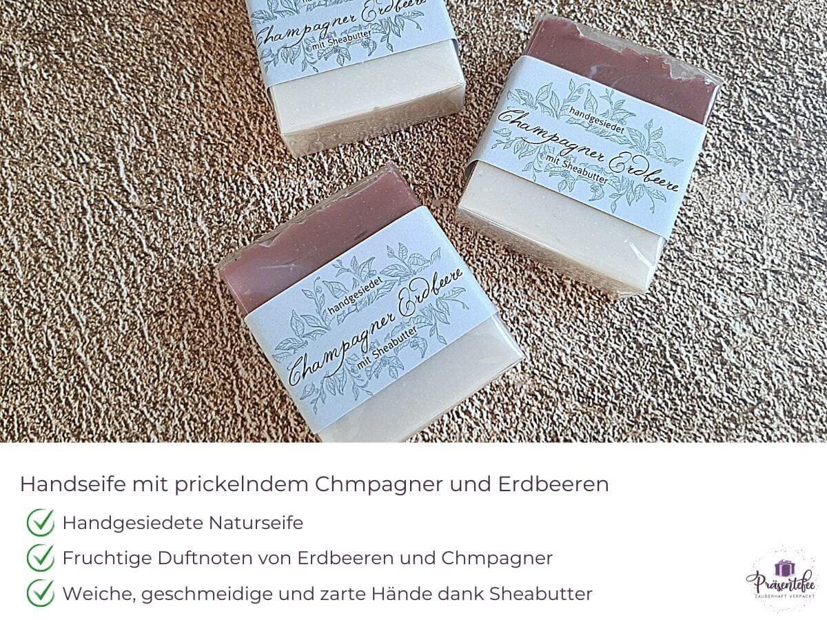 Seife-Champagner-Erdbeere Seife-Champagner-Erdbeere
