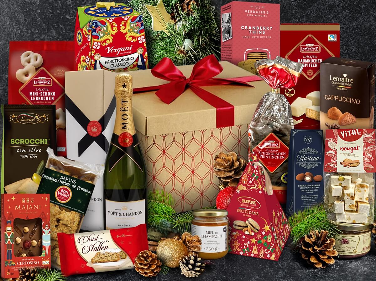 weihnachtsbox mit champagner weihnachtsbox mit champagner