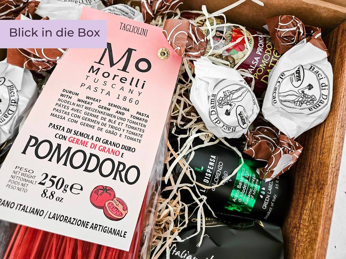 geschenkbox italienische spezialitaeten