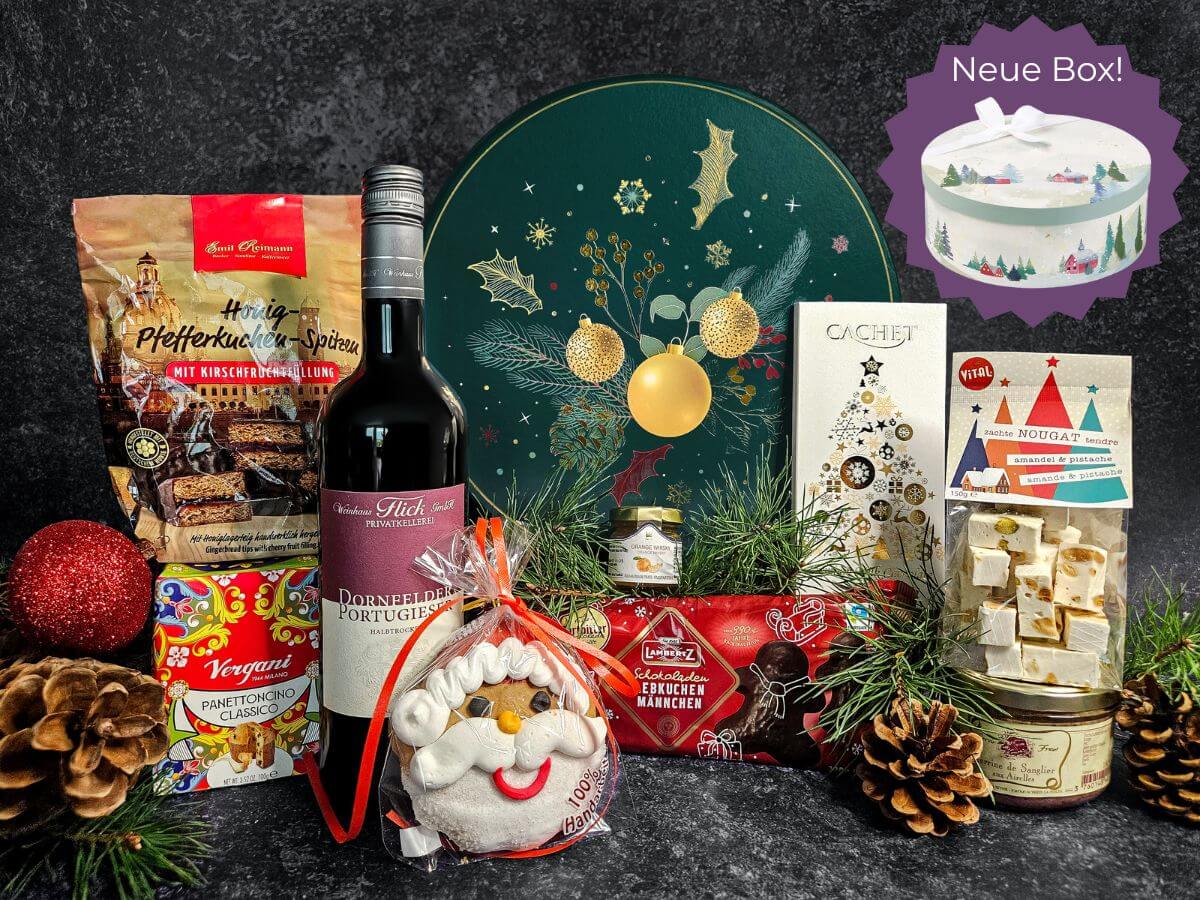Weihnachtskorb gefüllt Weihnachtskorb gefüllt