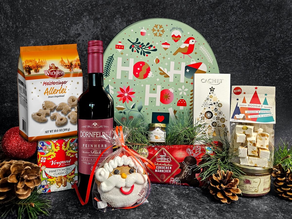 Weihnachtskorb gefüllt Weihnachtskorb gefüllt