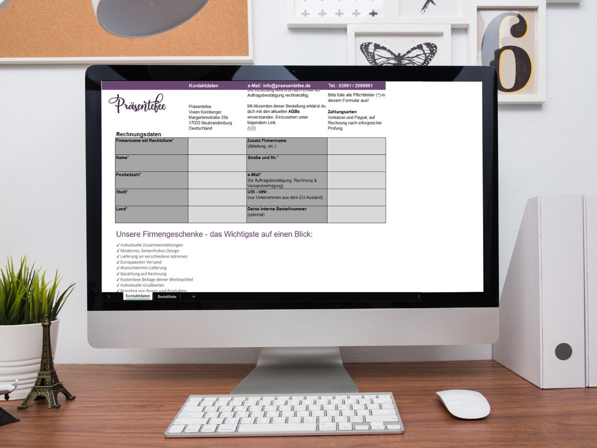 Bestellformular Bestellformular